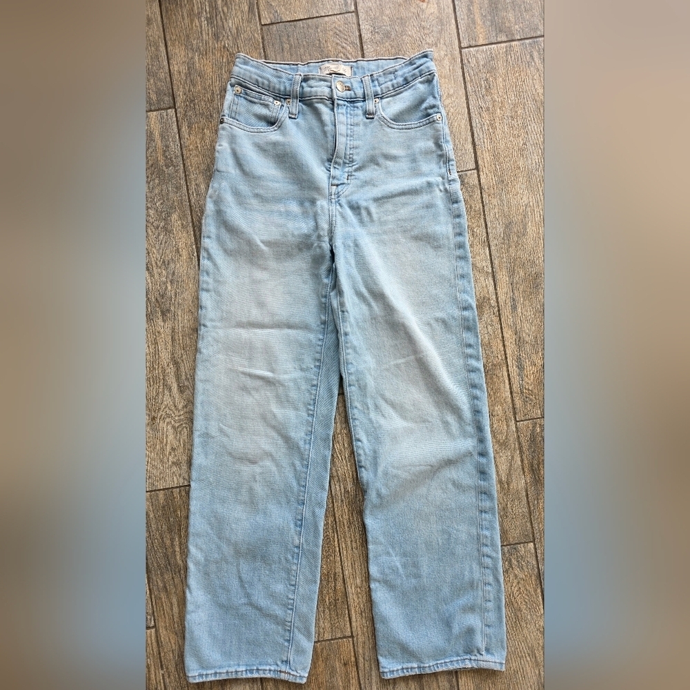 Madewell Light Slum Wideleg Crop Women Jeans Sz 25 Tall